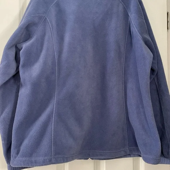 Columbia Soft Blue Full-Zip Fleece - Picture 2 of 2